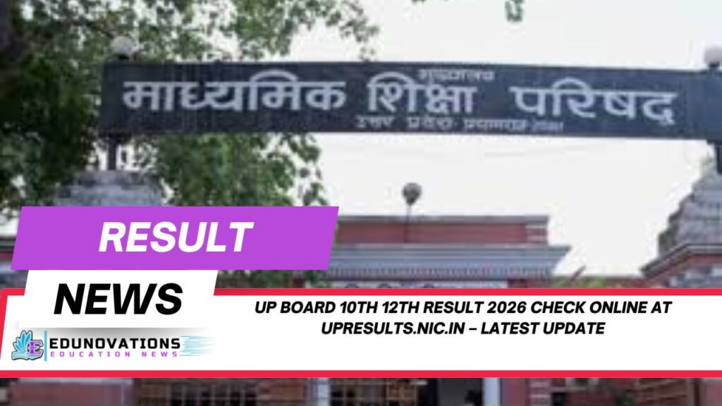 UP Board 10th 12th Result 2026 check online at upresults.nic.in