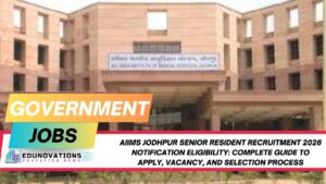 aiims jodhpur senior resident recruitment 2026 notification eligibility