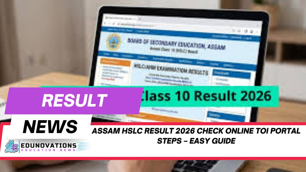 assam hslc result 2026 check online toi portal steps