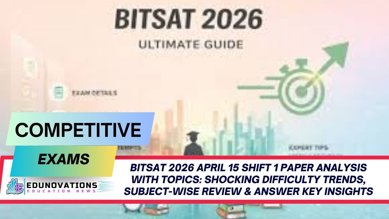 bitsat 2026 april 15 shift 1 paper analysis with topics