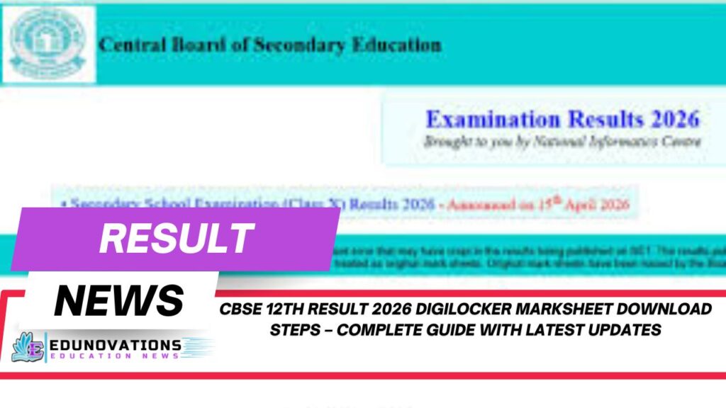 cbse 12th result 2026 digilocker marksheet download steps
