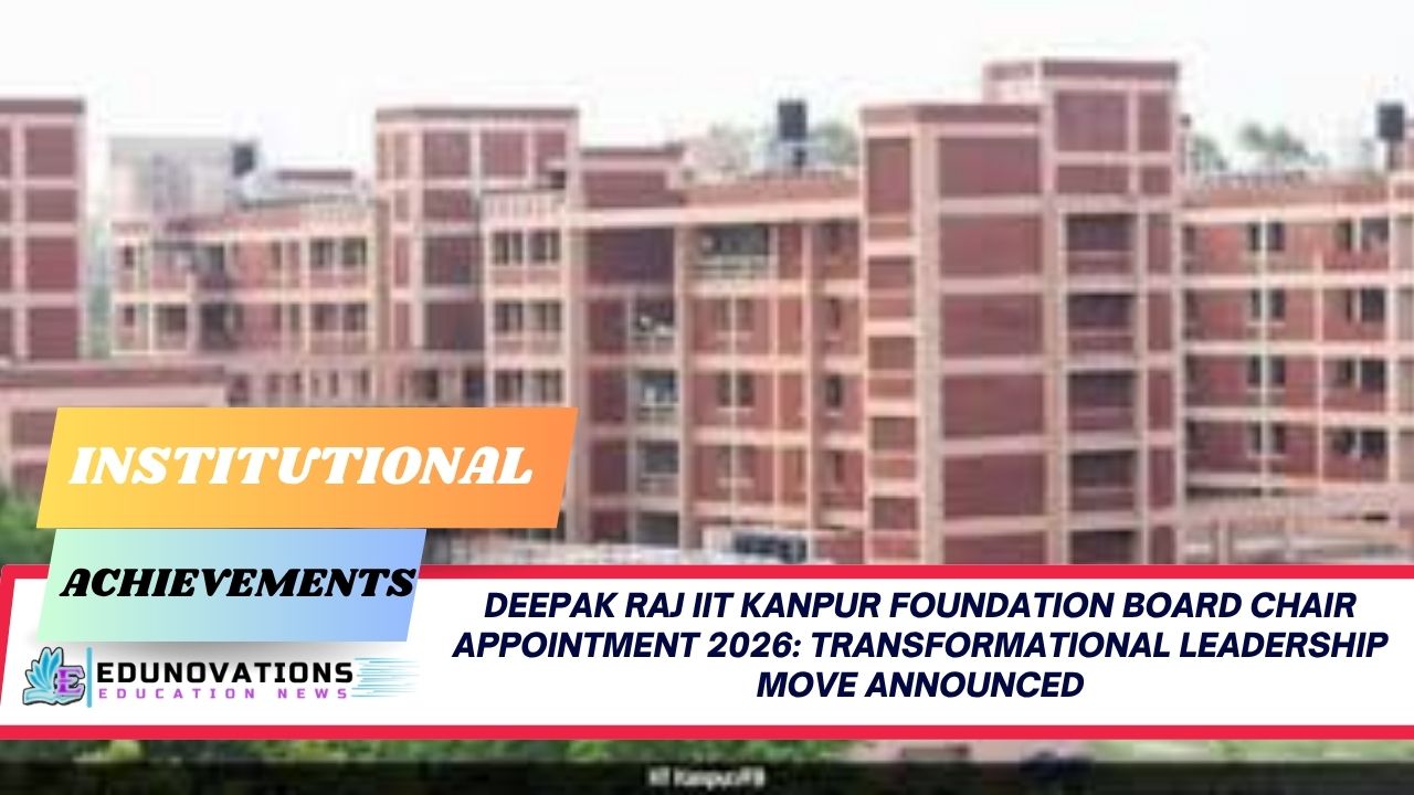Deepak Raj IIT Kanpur Foundation Board Chair Appointment 2026: Transformational Leadership Move Announced