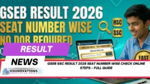 gseb ssc result 2026 seat number wise check online steps