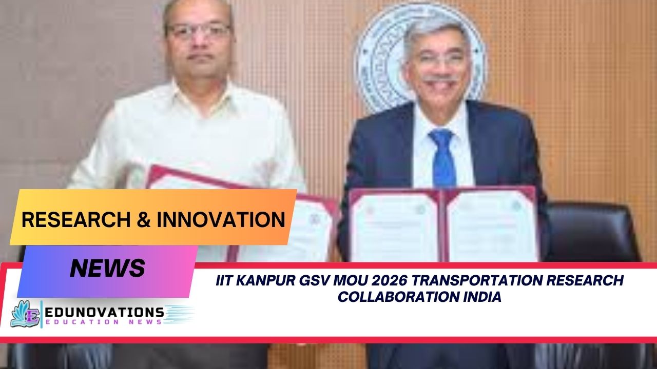 iit kanpur gsv mou 2026 transportation research collaboration india