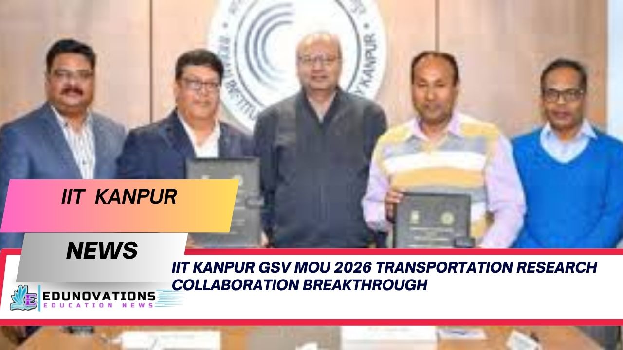 iit kanpur gsv mou 2026 transportation research collaboration