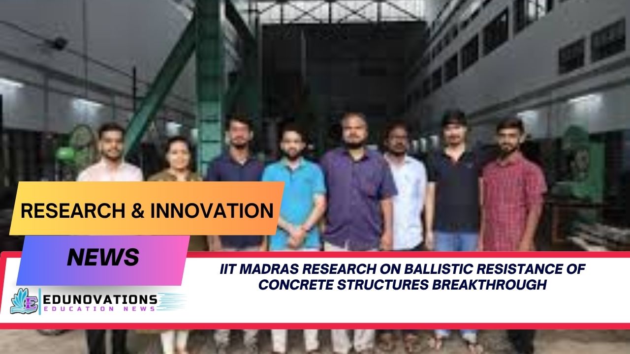 iit madras research on ballistic resistance of concrete structures