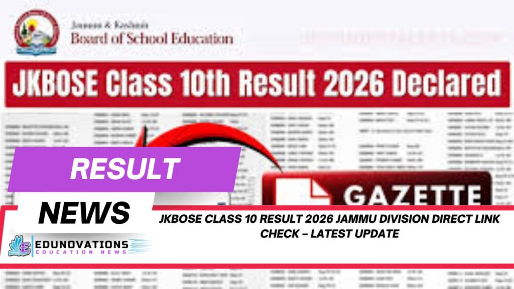jkbose class 10 result 2026 jammu division direct link check