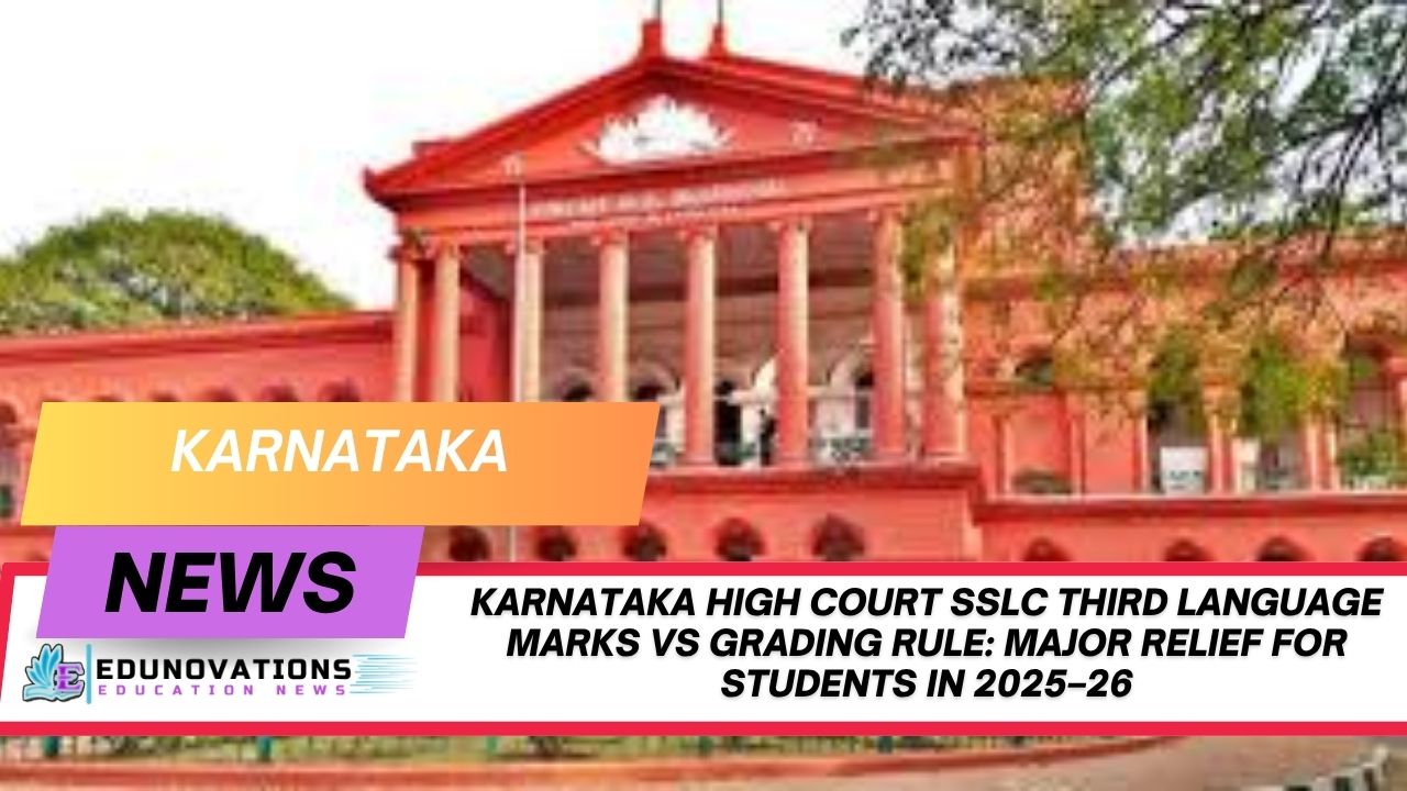 karnataka high court sslc third language marks vs grading rule