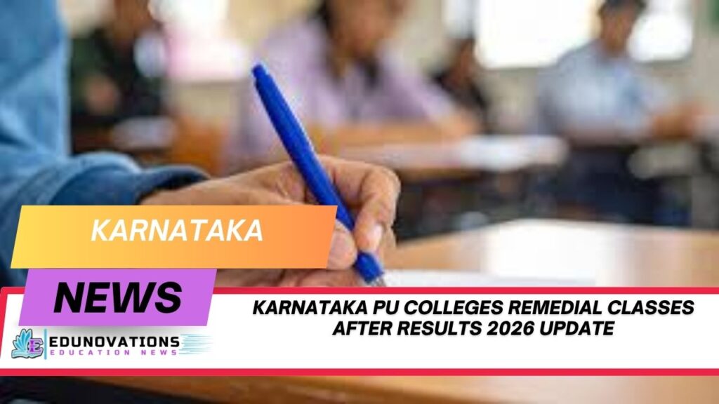 karnataka pu colleges remedial classes after results 2026