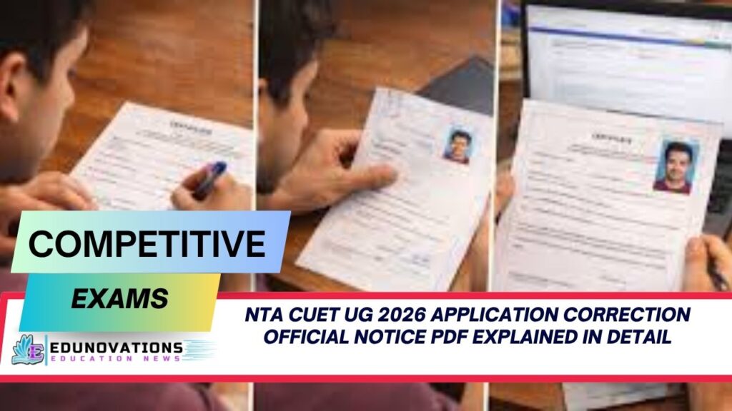 nta cuet ug 2026 application correction official notice pdf