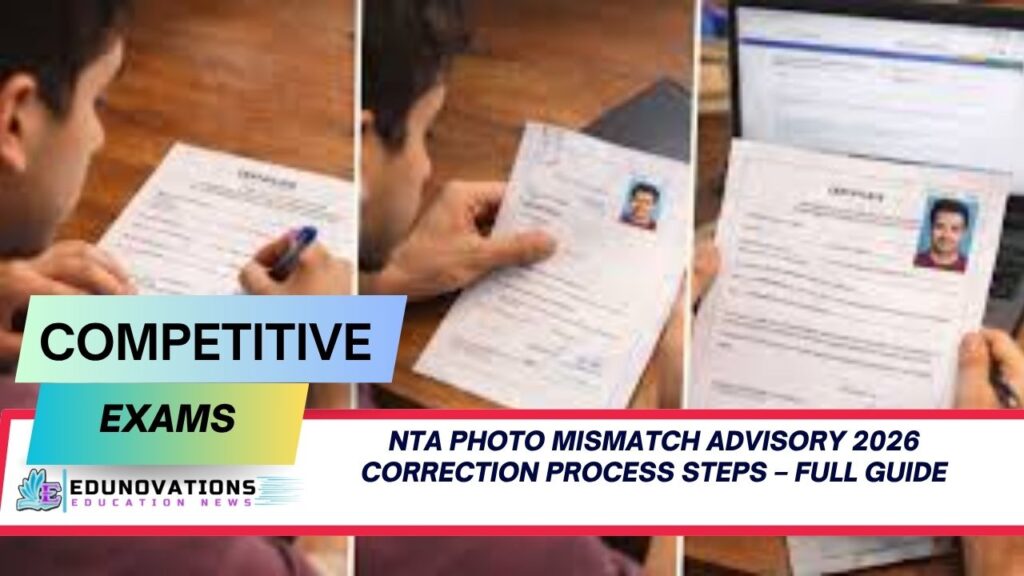 nta photo mismatch advisory 2026 correction process steps