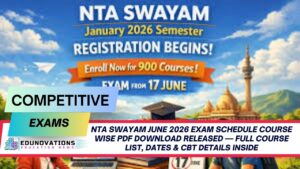 nta swayam june 2026 exam schedule course wise pdf download