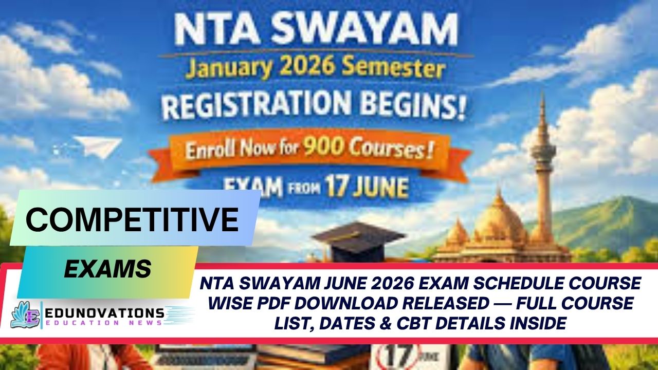 nta swayam june 2026 exam schedule course wise pdf download