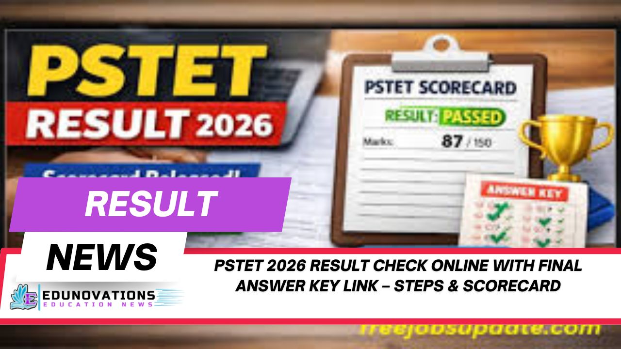 pstet 2026 result check online with final answer key link