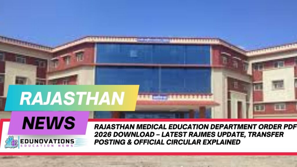 rajasthan medical education department order pdf 2026 download