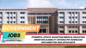 rajasthan medical education order 964 eligibility criteria pdf download