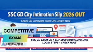 ssc gd exam city slip 2026 download link login steps
