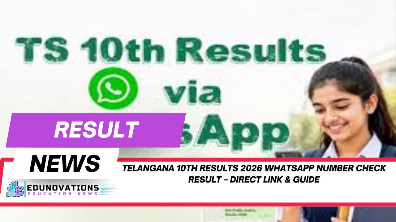 telangana 10th results 2026 whatsapp number check result