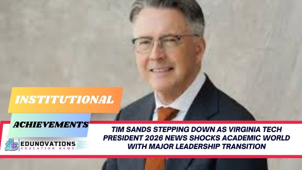 tim sands stepping down as virginia tech president 2026 news
