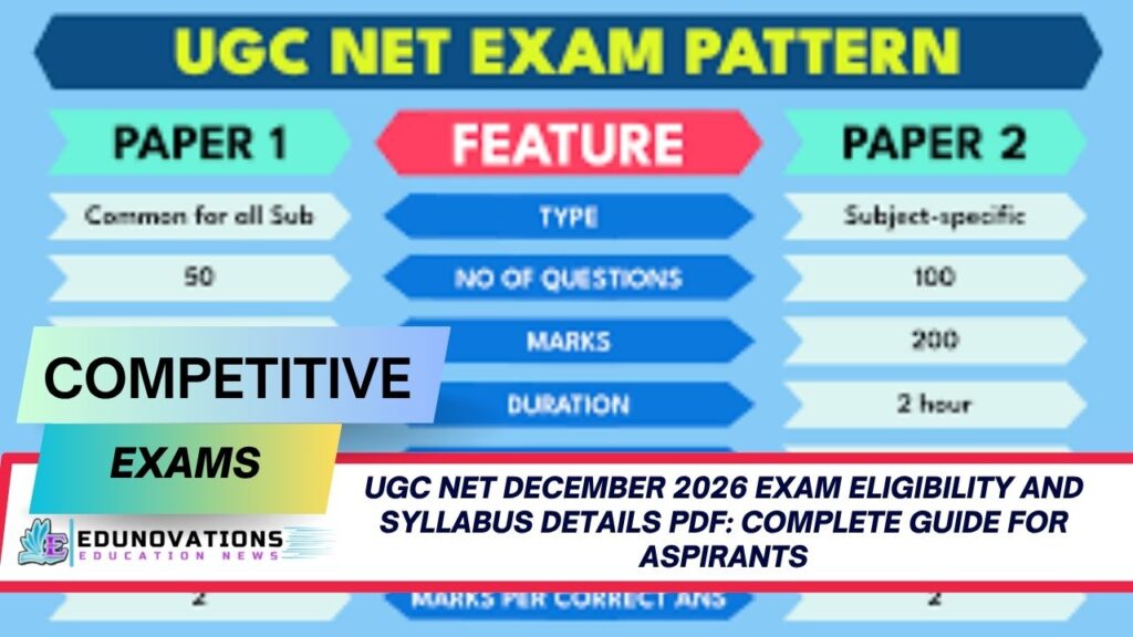 ugc net december 2026 exam eligibility and syllabus details pdf