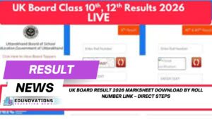 uk board result 2026 marksheet download by roll number link