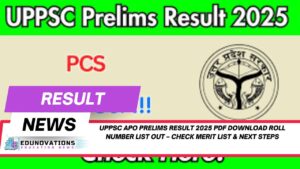 uppsc apo prelims result 2025 pdf download roll number list