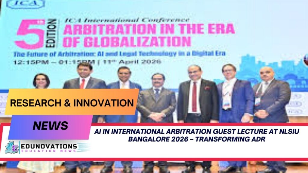 AI in international arbitration guest lecture at NLSIU Bangalore 2026