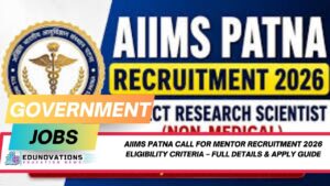 AIIMS Patna call for mentor recruitment 2026 eligibility criteria