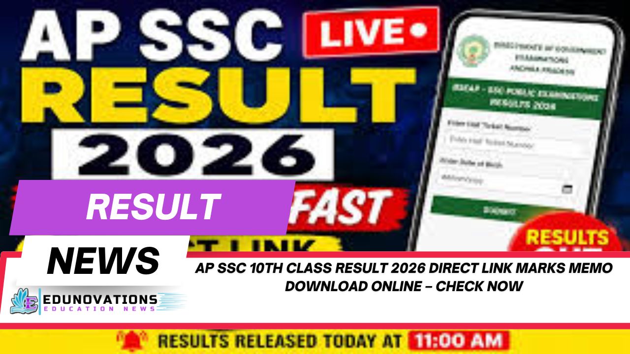 AP SSC 10th Class Result 2026 direct link marks memo download online