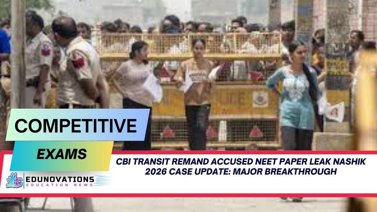 CBI Transit Remand Accused NEET Paper Leak Nashik 2026 Case Update: Major Breakthrough