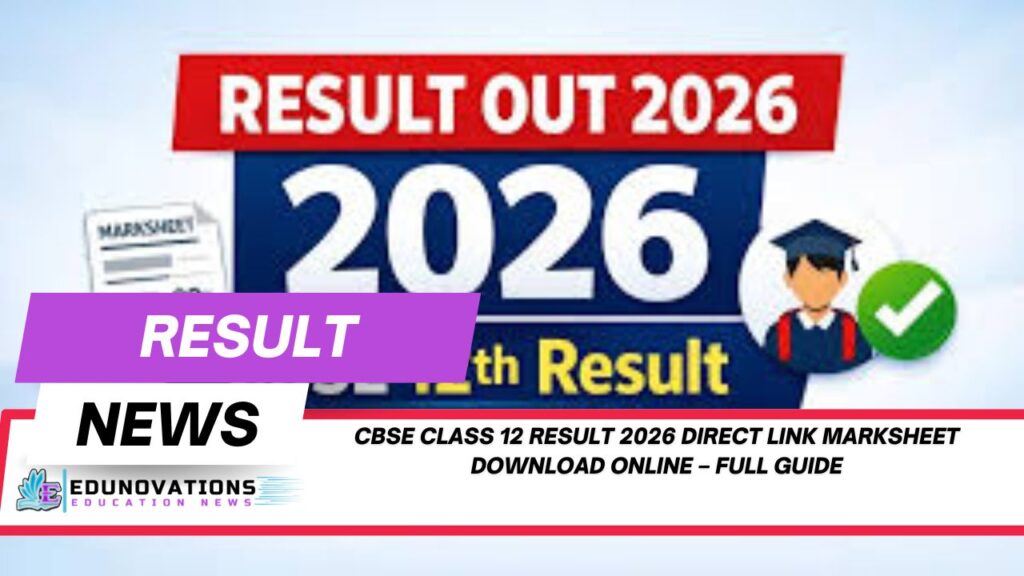 CBSE Class 12 result 2026 direct link marksheet download online