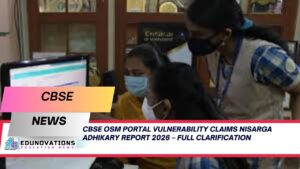 CBSE OSM portal vulnerability claims Nisarga Adhikary report 2026