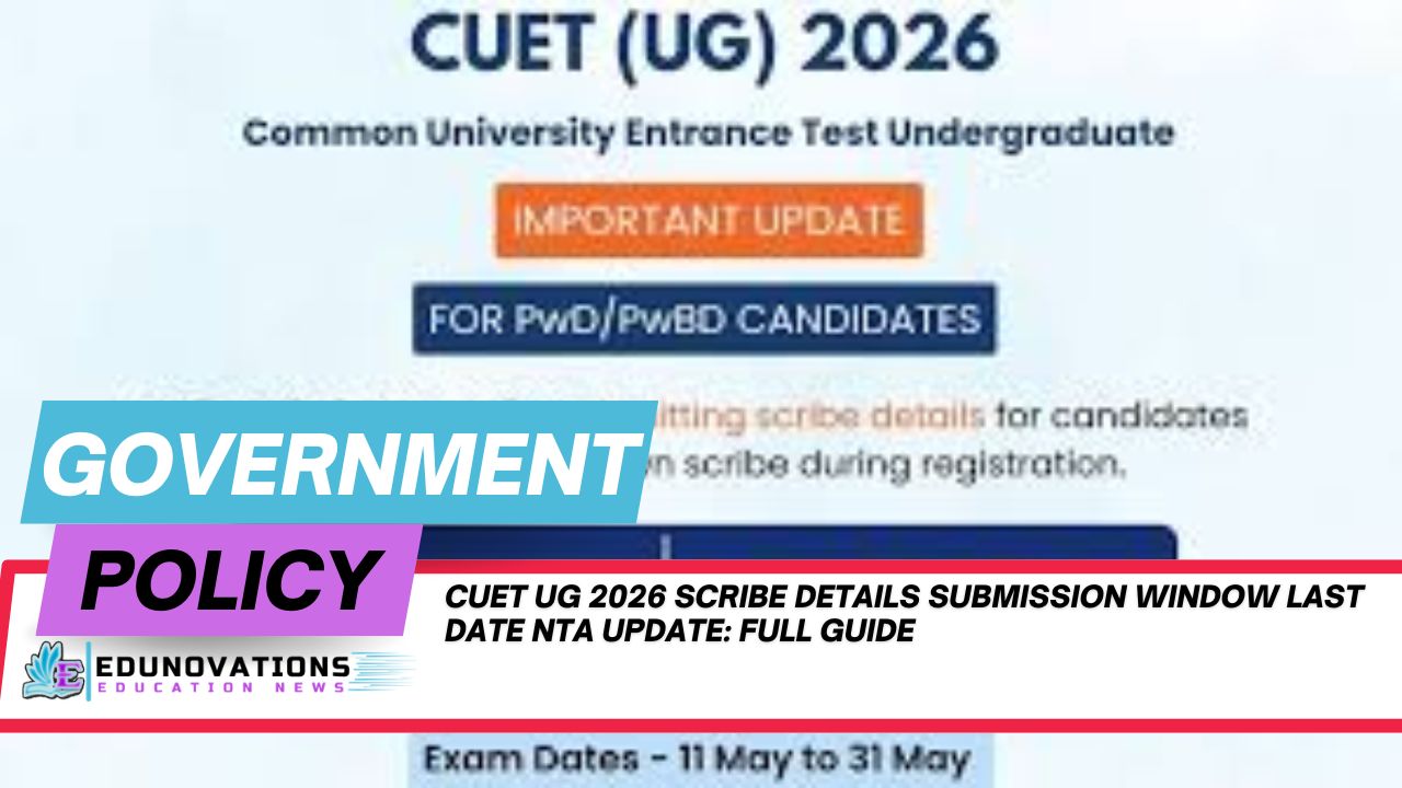 CUET UG 2026 scribe details submission window last date NTA update