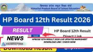HPBOSE 12th result 2026 live updates marksheet download link