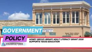 Honey Grove Library adult literacy grant 2026