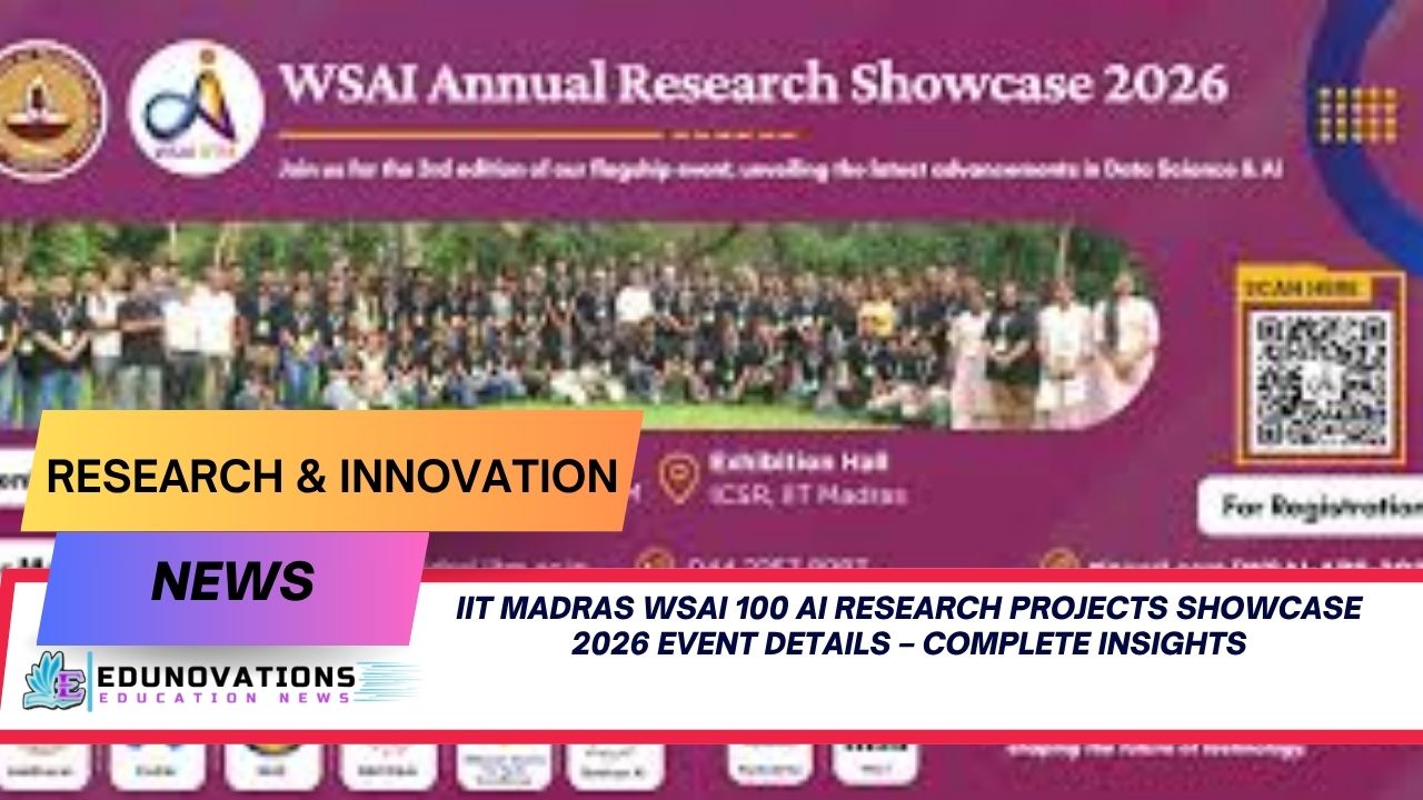 IIT Madras WSAI 100 AI research projects showcase 2026 event details