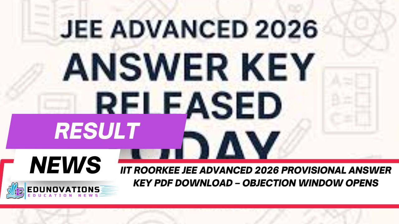 IIT Roorkee JEE Advanced 2026 provisional answer key PDF download