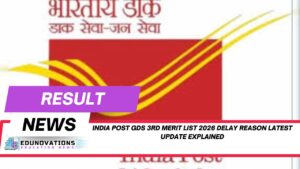 India Post GDS 3rd merit list 2026 delay reason latest update
