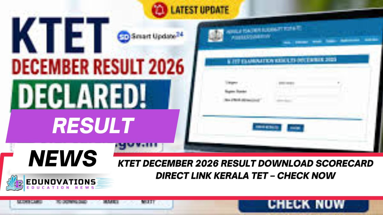 KTET December 2026 result download scorecard direct link Kerala TET