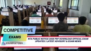 NTA public notice 2026 PDF download official exam updates