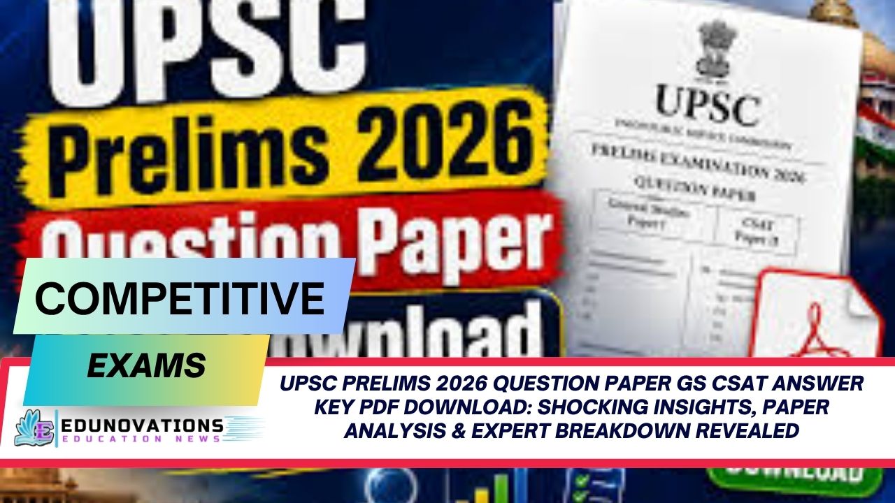 UPSC Prelims 2026 question paper GS CSAT answer key PDF download