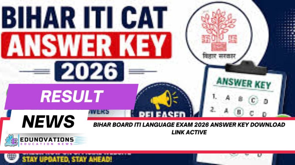 bihar board iti language exam 2026 answer key download