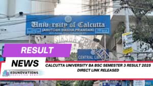 calcutta university ba bsc semester 3 result 2025 direct link