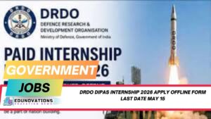 drdo dipas internship 2026 apply offline form last date may 15