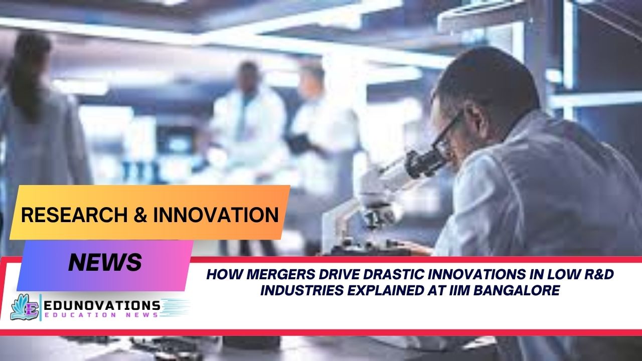 how mergers drive drastic innovations in low R&D industries