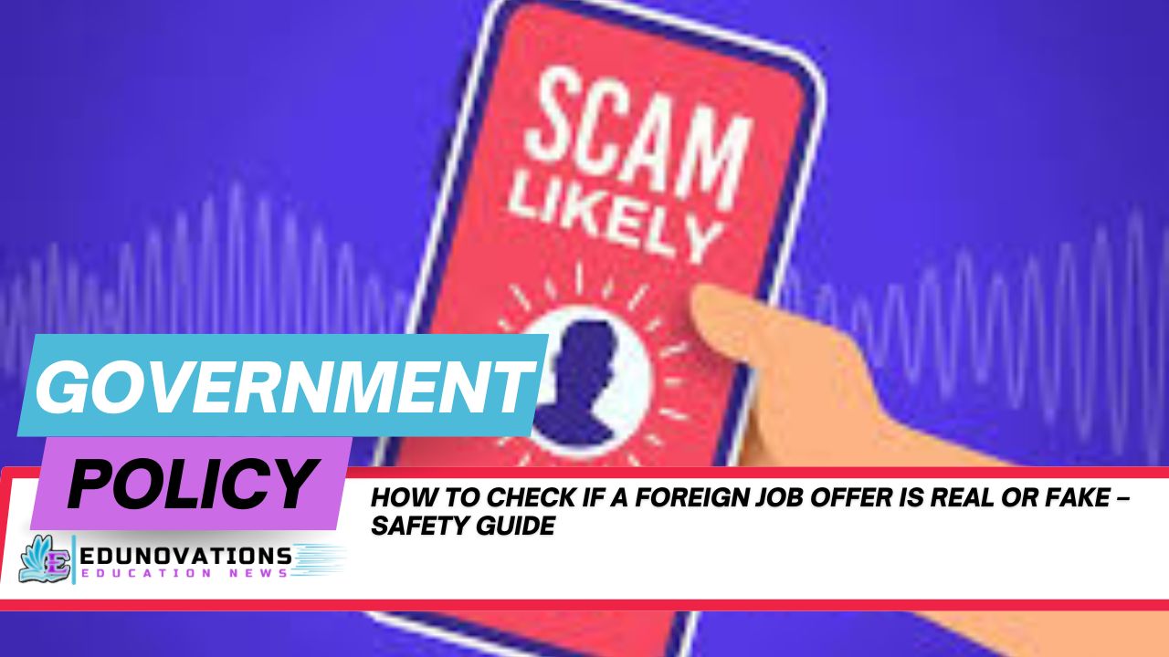 how to check if a foreign job offer is real or fake