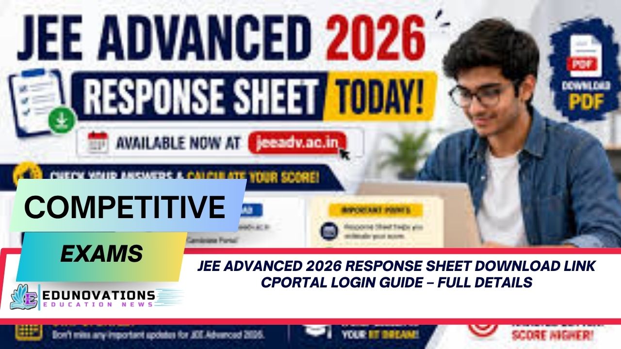 jee advanced 2026 response sheet download link cportal login guide