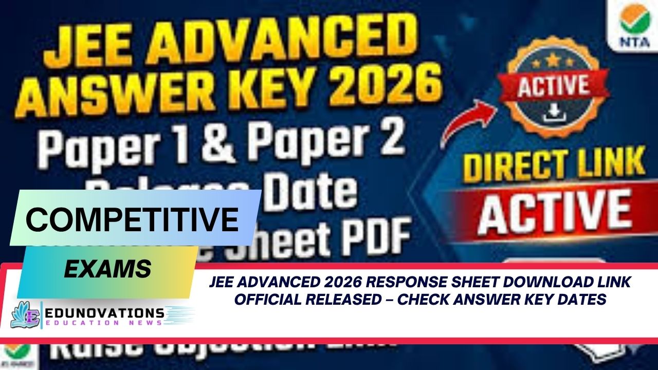 jee advanced 2026 response sheet download link official