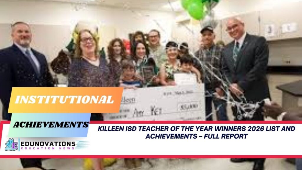 killeen isd teacher of the year winners 2026 list and achievements