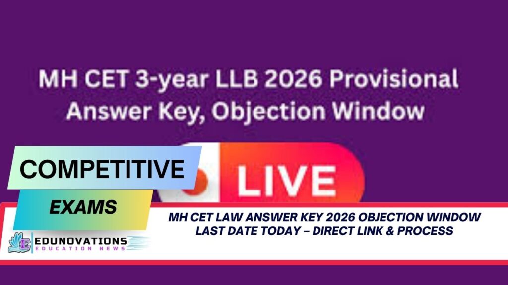 mh cet law answer key 2026 objection window last date today